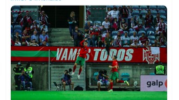 Banyak pemain bola lain, tapi hanya ada satu Cristiano Ronaldo, tak ada satupun yang bisa menyainginya, tulis netizen ini. Foto: Twitter