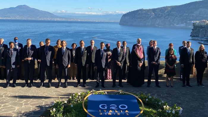 Menteri Perdagangan M Lutfi di Forum G20 Italia