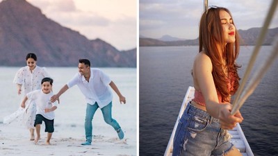 7 Adu Gaya Nagita Slavina dan Ayu Ting Ting saat Liburan, Mana Favoritmu?