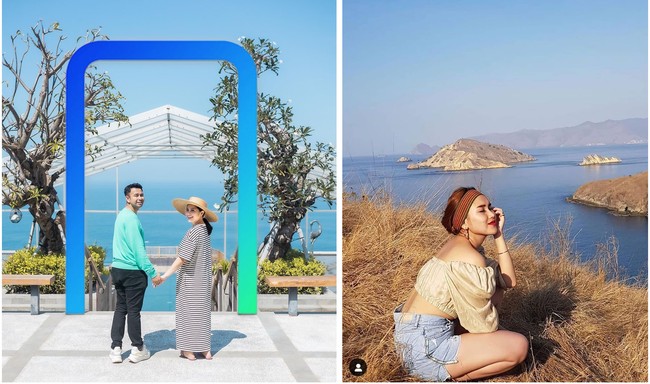 Sama-sama tampil cantik saat liburan, Nagita Slavina dan Ayu Ting Ting punya gaya busana sendiri yang berbeda. Nagita Slavina memilih tampil simple dengan mengenakan dress panjang garis-garis. Penampilannya itu dilengkapi dengan topi pantai berwarna coklat. Sedangkan Ayu Ting Ting memilih mengenakan crop top sabrina coklat yang dipadukan dengan celana jeans pendek. Foto: Dok. Instagram/@raffinagita1717 dan @ayutingting92