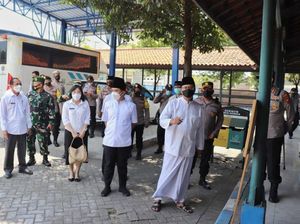 Simulasi Penerapan Prokes Haul KH Abdul Hamid Kota Pasuruan Digelar