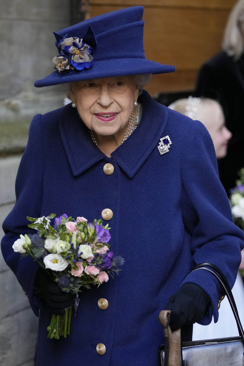 LONDON, ENGLAND - OCTOBER 12: Queen Elizabeth II and Princess Anne, Princess Royal attend a service of Thanksgiving to mark the centenary of The Royal British Legion at Westminster Abbey on October 12, 2021 in London, England. (Photo by Arthur Edwards - WPA Pool/Getty Images)