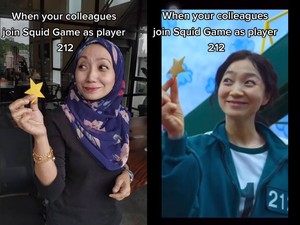 Viral Hijabers Mirip Pemain 212 di Drama Squid Game, Di-notice Sang Aktris
