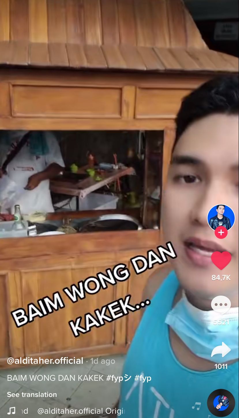 Aldi Taher Ajak Baim Wong dan Kakek Suhud Makan Mie Ayam Racikannya