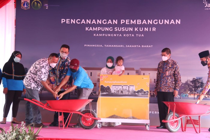 Anies Baswedan resmikan proyek Kampung Susun Kunir (Tiara-detikcom)