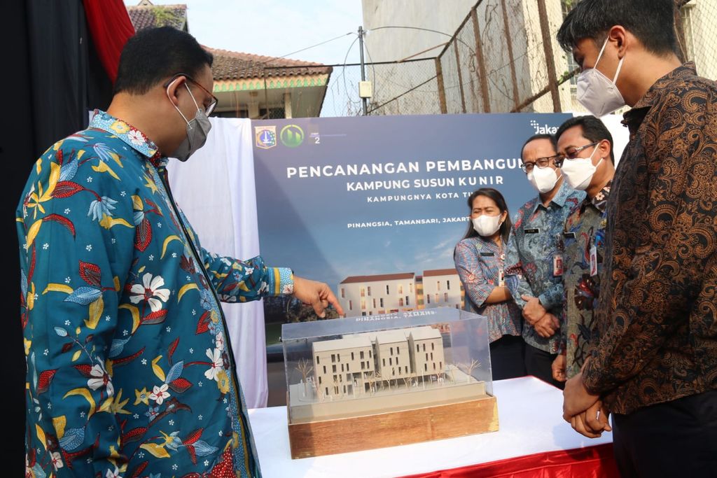 Anies Baswedan resmikan proyek Kampung Susun Kunir (Tiara-detikcom)