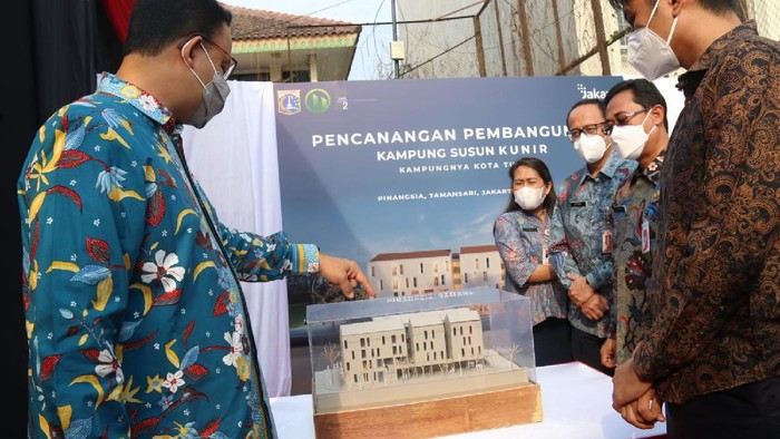 Anies Baswedan resmikan proyek Kampung Susun Kunir (Tiara-detikcom)
