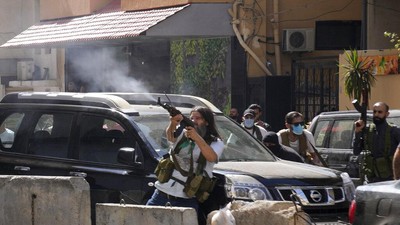 Detik-detik Bentrokan Bersenjata di Beirut, Lebanon