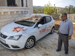 Ini Mobil Warga Palestina yang Jadi Korban Vandalisme di Tepi Barat