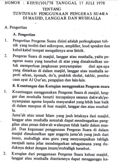 Instruksi Dirjen Bimas Islam Nomor KEP/D/101/1978 Instruksi Dirjen Bimas Islam Nomor KEP/D/101/1978