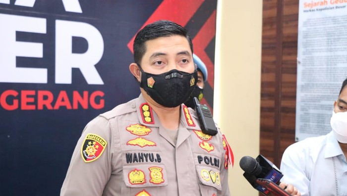 Kapolresta Tangerang Kombes Wahyu S Bintoro menjelaskan 18 mahasiswa pendemo telah dipulangkan