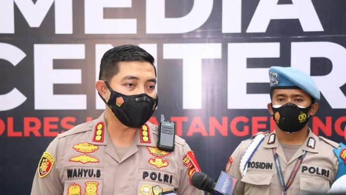 Kapolresta Tangerang Kombes Wahyu S Bintoro menjelaskan 18 mahasiswa pendemo telah dipulangkan