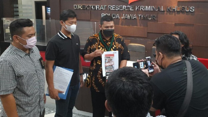 Ketua HMI Kediri melaporkan 2 akun Instagram ke Polda Jatim
