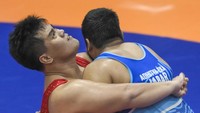 Duel di kelas 130kg gaya greco ini hanya diikuti oleh lima peserta sehingga pertandingan menggunakan sistem nordic atau round robin,  di mana setiap pegulat saling bertemu.