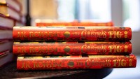 The Christmas Pig adalah novel anak pertama JK Rowling usai kesuksesan Harry Potter dan buku ini merayakan kembalinya dia ke dunia penerbitan setelah The Ickabog.  Foto: Getty Images/Rob Pinney