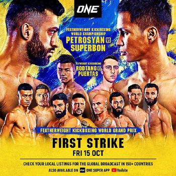 ONE Championship akan menghelat megaduel kickboxing pekan ini. Petarung Indonesia Adrian Mattheis punya prediksinya.ONE: First Strike akan disiarkan secara langsung dari Singapore Indoor Stadium, Jumat (15/10/2021). Ini bakal jadi pesta untuk para penggemar olahraga kickboxing.