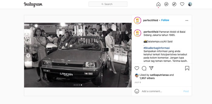 Pameran otomotif 1985 di Indonesia