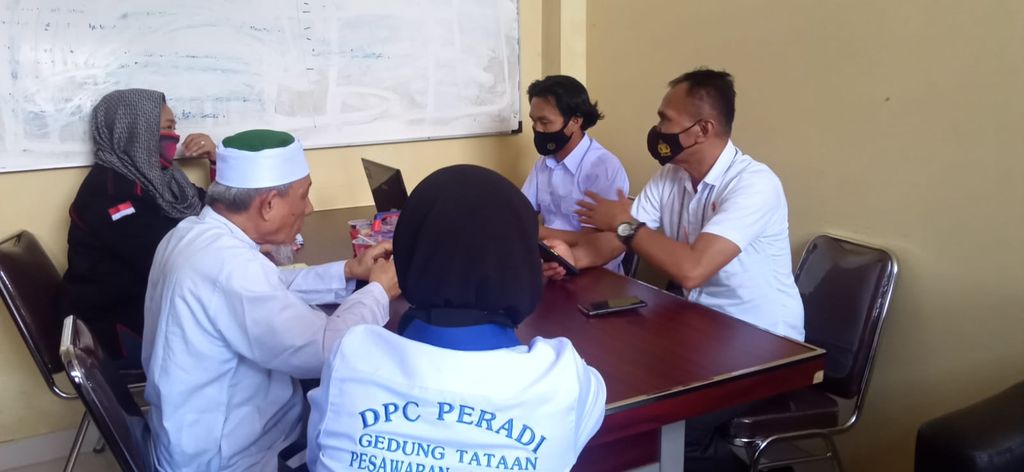 Pemeriksaan 3 petinggi Khilafatul Muslimin di Polda Lampung (dok. Istimewa)