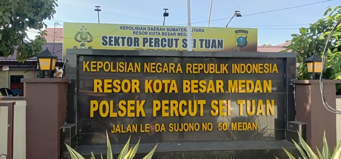 Polsek Percut Sei Tuan (Ahmad Arfah-detikcom)