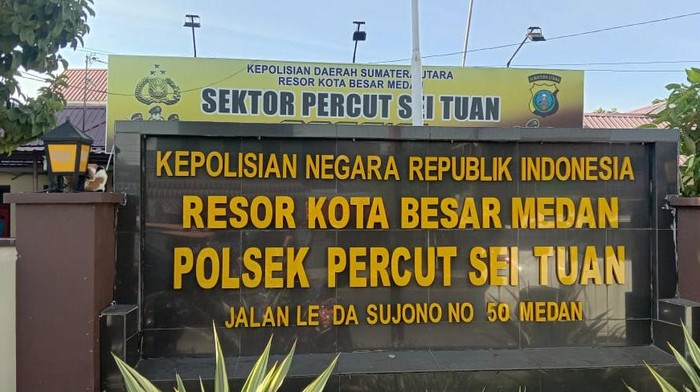 Polsek Percut Sei Tuan (Ahmad Arfah-detikcom)