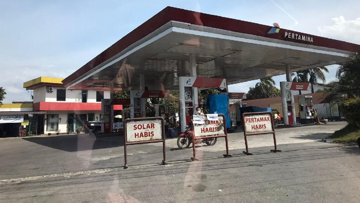 SPBU di Tanjung Morawa kehabisan stok BBM (dok. Istimewa)