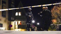 Meski telah ditangkap, pihak kepolisian belum mengungkap identitas pelaku penyerangan tersebut. Namun televisi lokal, TV2, melaporkan bahwa pelaku berkewarganegaraan Norwegia dan memiliki riwayat medis -- informasi yang belum dikonfirmasi otoritas Norwegia. Kepolisian setempat dalam pernyataannya hanya menyebut pelaku telah dibawa ke kantor polisi dekat kota Drammen, setelah ditangkap pada Rabu (13/10) sekitar pukul 18.47 waktu setempat. Tidak diketahui juga apakah pelaku pernah terlibat tindak kriminal sebelumnya. AP Photo/Hakon Mosvold Larsen.