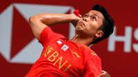 Piala Thomas: Anthony Ginting Kalah, Indonesia 0-1 Denmark