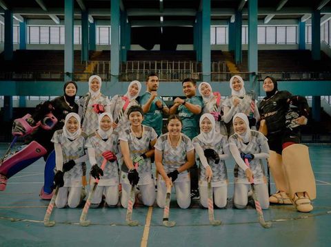 Atlet Hockey yaitu Raisa Martika yang meraih medali emas PONXX PAPUA 2021.