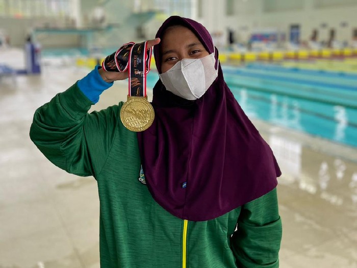 Foto Nafa saat mengikuti PON PAPUA 2021. Foto: dok. pribadi selam Nafa amadea. Foto Nafa saat mengikuti PON PAPUA 2021. Foto: dok. pribadi selam Nafa amadea.