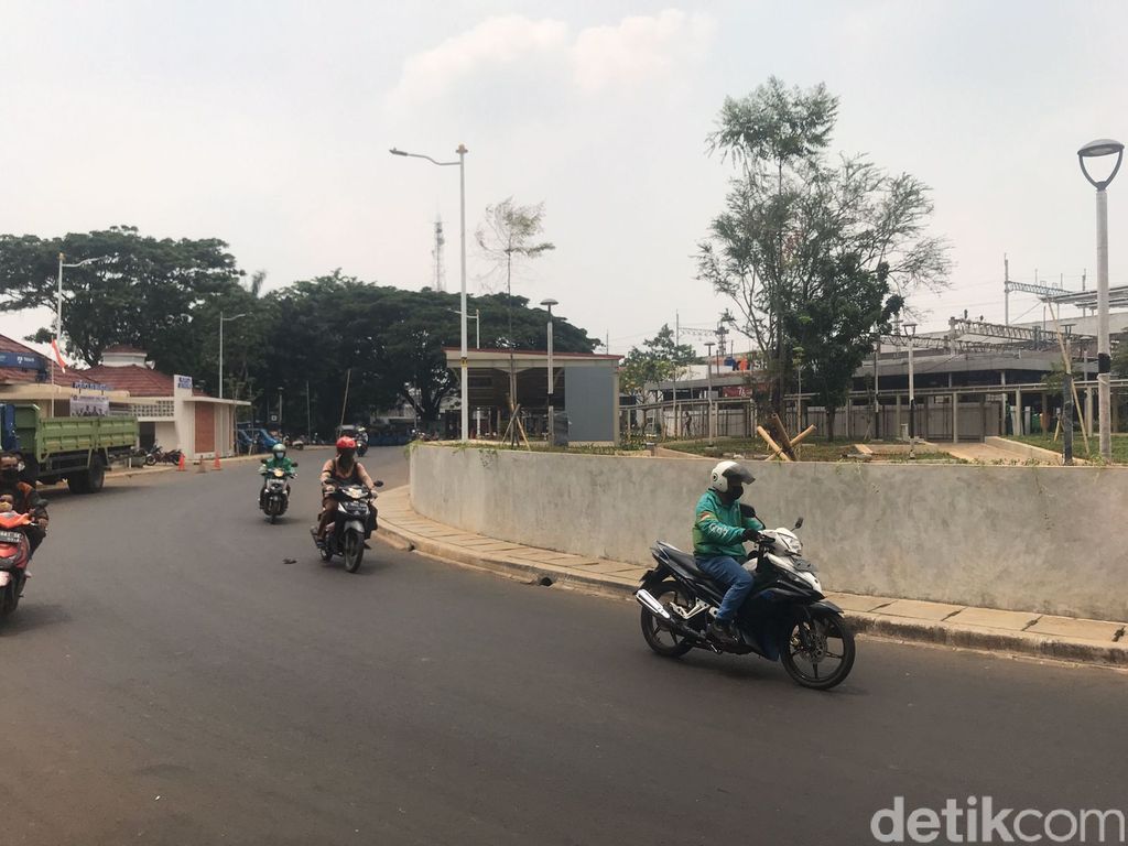 Kawasan Stasiun Manggarai, tak nampak lagi ada aktivitas proyek pembangunan di lokasi, 15 Oktober 2021. (Faiz Iqbal Maulid/detikcom)