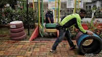 Hal itu bertujuan untuk menyambut dibuka kembalinya RPTRA Sunter Muara. 
