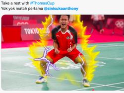 Anthony Ginting Menang Jadi Super Saiya, Pikachu dan Luffy