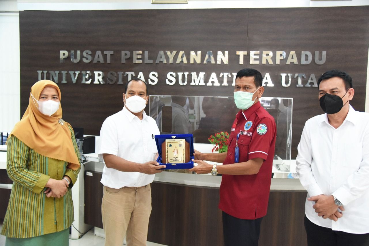 Pertemuan pihak USU dengan BNN Sumut (dok. Humas USU)
