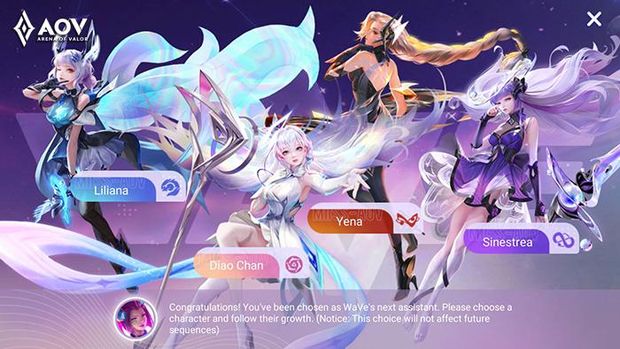 Dapatkan Skin Gratis Mina Arena of Valor di Event Wave Exclusive Debut