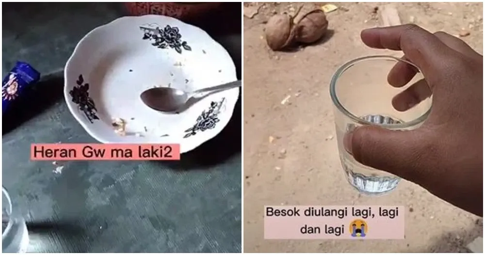 Viral Video Istri Banting Piring Bekas Makan Suami
