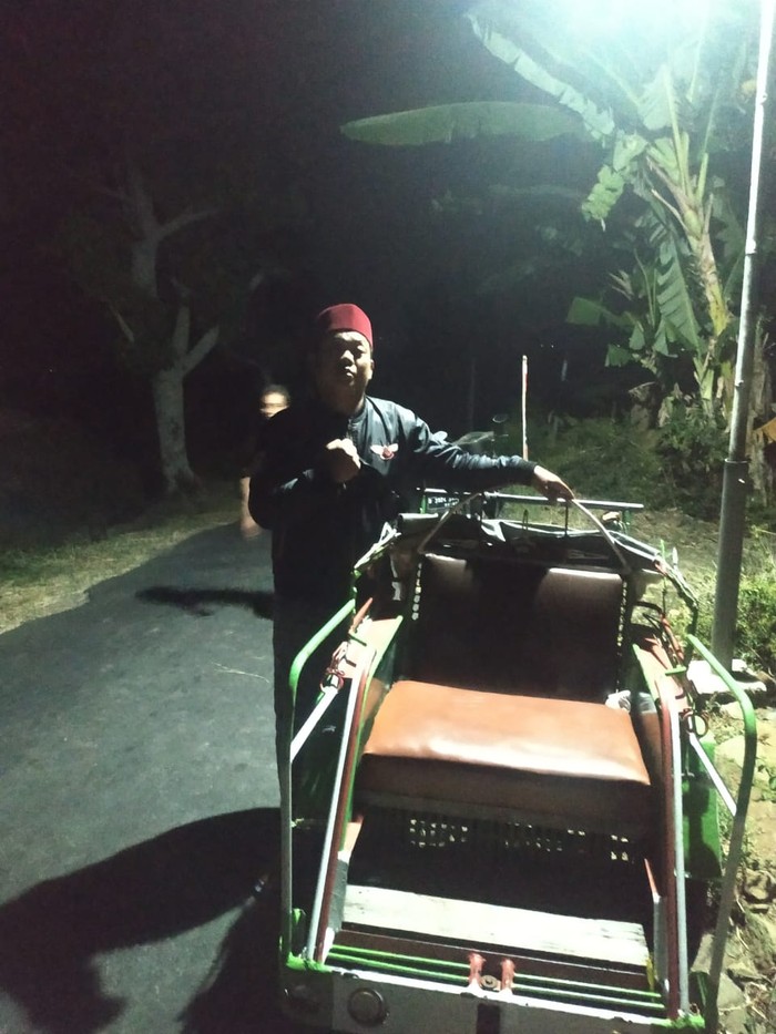 viral penumpang becak hilang