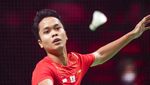 RI Unggul 1-0 di Final Piala Thomas, Anthony Ginting Hepi Banget