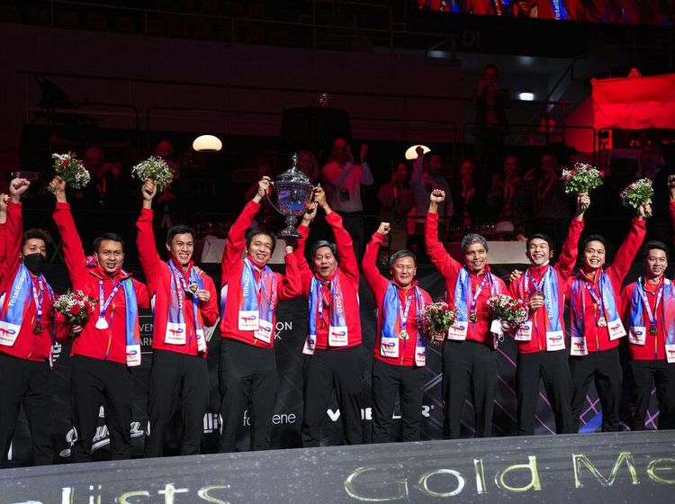 Kalahkan China 3-0, Indonesia Juara Piala Thomas 2020