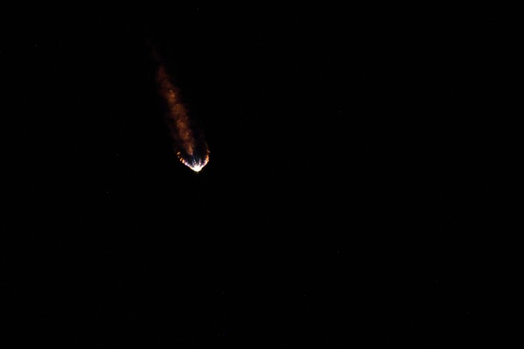 A United Launch Alliance Atlas V rocket with the Lucy spacecraft aboard launches from Space Launch Complex 41, Saturday, Oct. 16, 2021, at Cape Canaveral Space Force Station in Florida. (Chasity Maynard/Orlando Sentinel via AP)