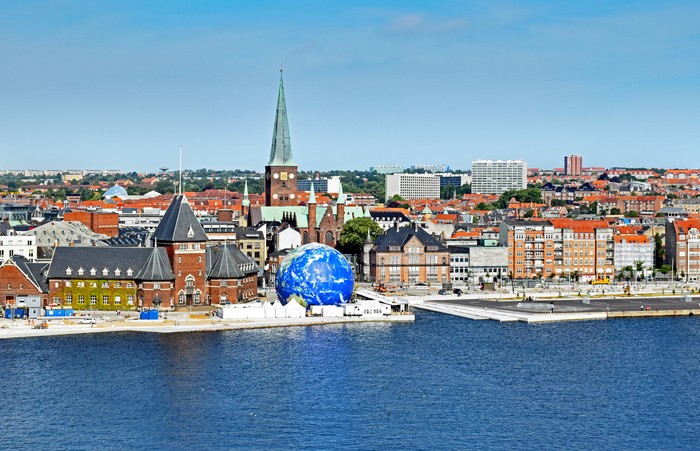 Aarhus Cityscape of Aarhus in Denmark