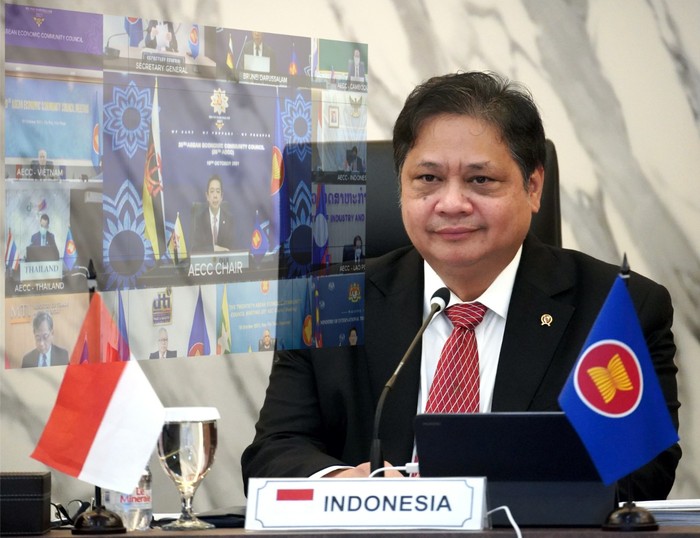 Airlangga Hartarto di forum tingkat ASEAN.