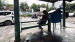 Cakep! Halte Bus Bulungan Kini Ada Perpustakaan Mini