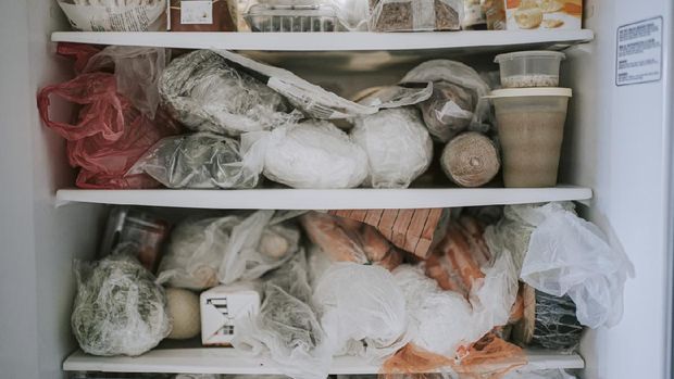 refrigerator full of frozen food purchased during the covid 19 restriction movement order