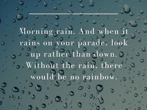 Kata-kata hujan di pagi hari
