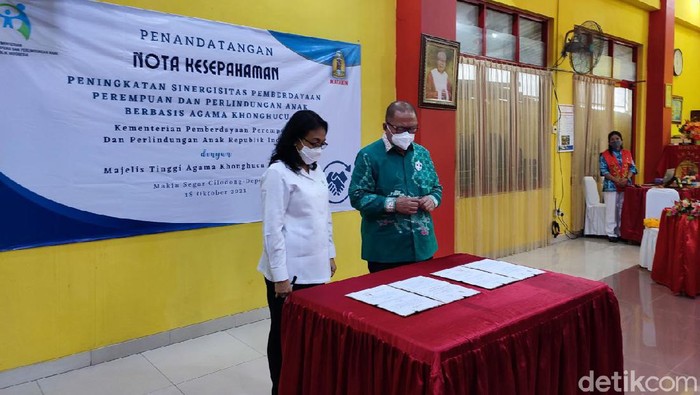 Kementerian PPA-Matakin Teken MoU Pemberdayaan Perempuan dan Perlindungan Anak.