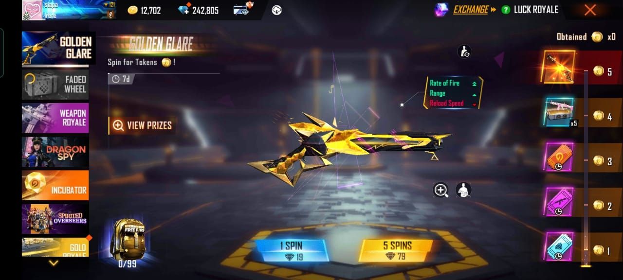 Mau Punya Skin Free Fire Keren M1887 Golden Glare? Ikuti Eventnya.