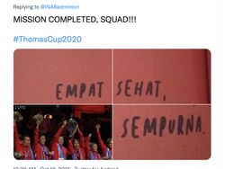 Meme Kocak Selebrasi Kemenangan Tim Indonesia di Thomas Cup 2020