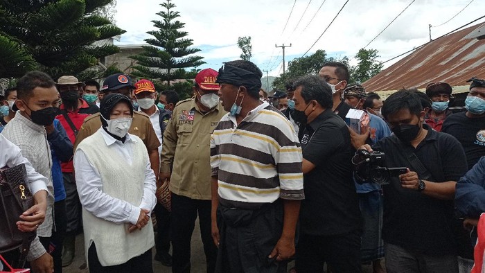 Mensos Risma tinjau lokasi gempa di Bali