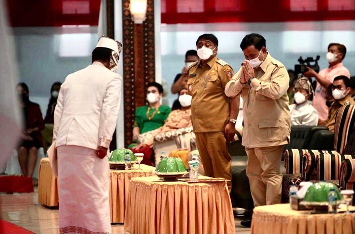 Menteri Pertahanan RI Prabowo Subianto melaksanakan kunjungan kerja ke Kabupaten Tana Toraja, Sulawesi Selatan, Senin (18/10).