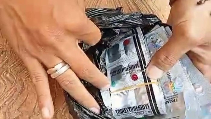 Polisi Ciduk Emak-emak Pengedar Pil Setan di Garut Polisi menangkap dua orang emak asal Garut. Mereka ditangkap karena menjual pil setan yang bikin nge-fly pemuda nakal di Garut selatan.